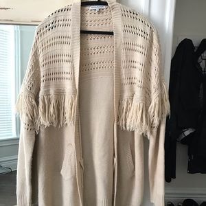 Cream Wild West cardigan